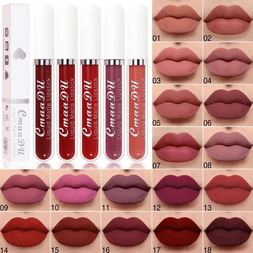 18 Color Waterproof Liquid Matte Lipstick Long Lasting Sexy