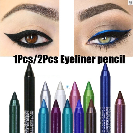 1 Pc Long-lasting Eyeliner Pencil Waterproof 14 Colors