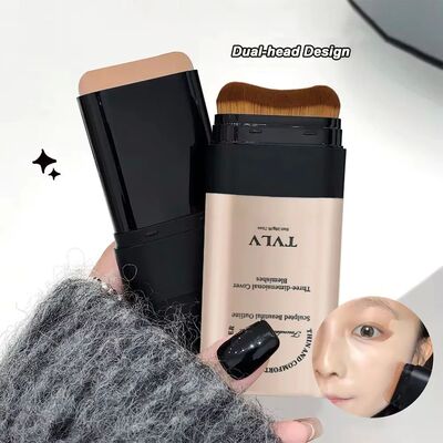 Skin Beauty Double-end Foundation Stick,Velvet Moist Light C