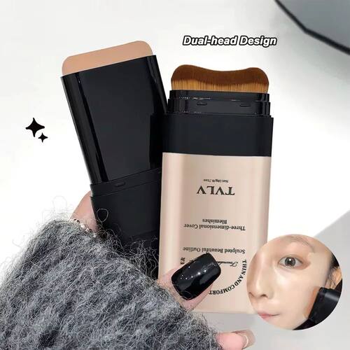 Skin Beauty Double-end Foundation Stick,Velvet Moist Light C