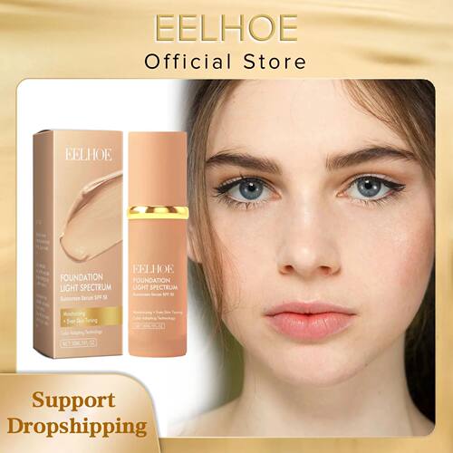 Liquid Face Foundation Spf 50 Temperature Change High Covera
