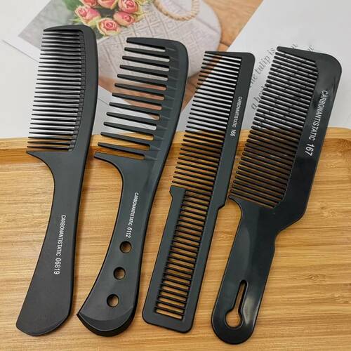 Comb Plastic Barber Comb Black Thickened Hair Cutting Comb M
