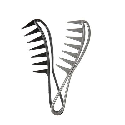1pcs Wide Tooth Shark Plastic Comb Curly Hair Salon Hairdres