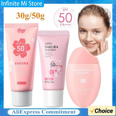 Facial Body Sakura Sunscreen Face Makeup Primer Sunblock Ski
