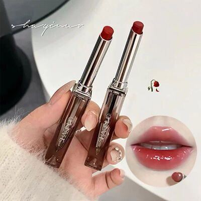 Moisturizing lipstick mirror lip glaze clear hold non-stick