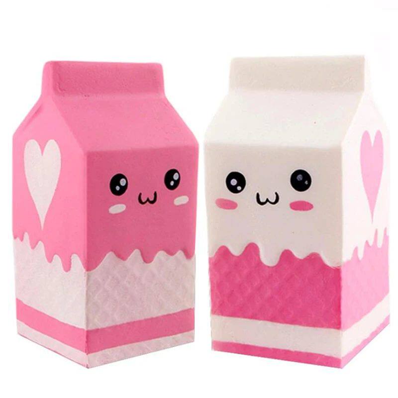 Jumbo Milk Carton Squishy PU Simulation Series Toys Slow Boo