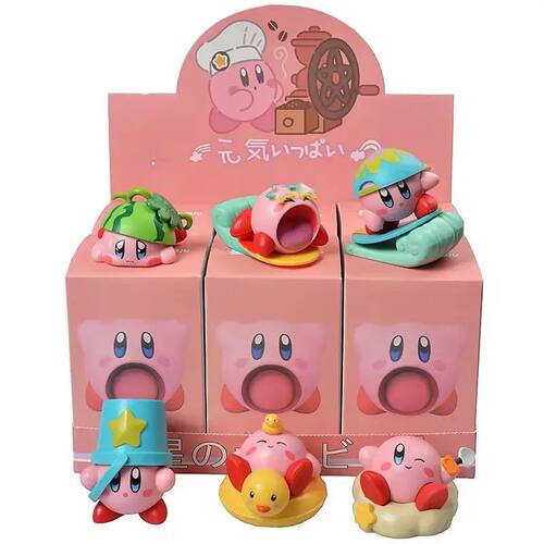 Q-version Anime Star Kirby Blind Box Handmade Beach Party Su