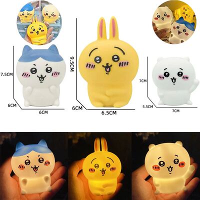 Hot Chiikawa Anime LED Night Light Hachiware Usagi Rabbit La