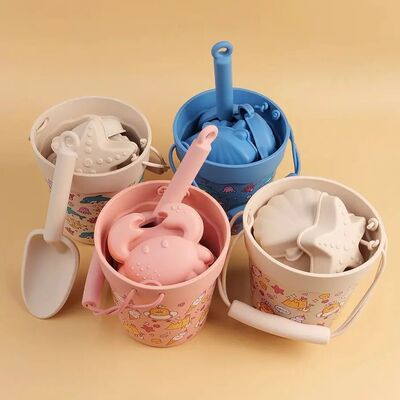 6PCS Summer Cartoon Beach Set Toys Children Digging Sand Pla