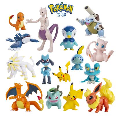 Pokemon Anime Figure Pikachu Eevee Charizard Mewtwo Cartoons