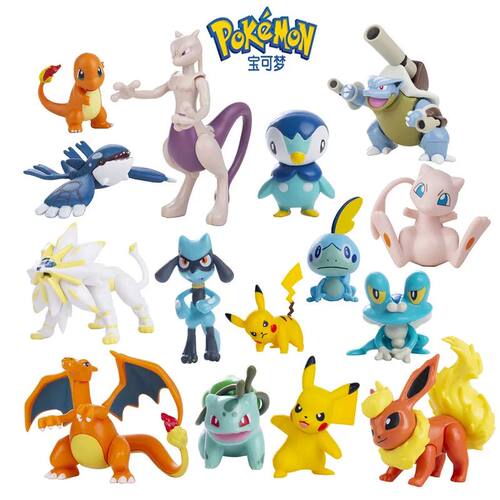 Pokemon Anime Figure Pikachu Eevee Charizard Mewtwo Cartoons