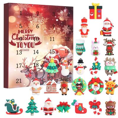 2026 Christmas Blind Box Calendar 3D Figurine Ornament Chris