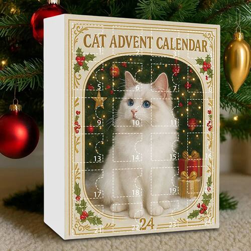 Cat Christmas Calendars with 24 Pendant Christmas Countdown