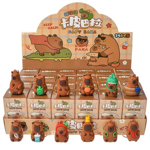 24 Pcs/Box Capybara Interest Blind Box Cartoon Adorkable Dol