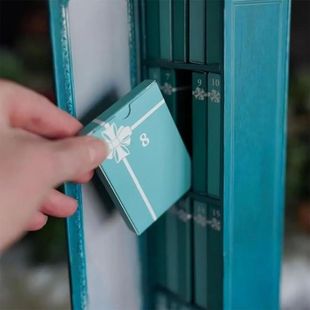 Mini Book Ornament Advent Calendar New Year Bookshelf Christ