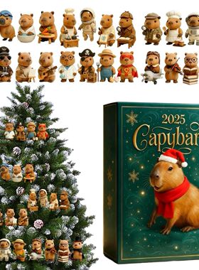 Calendar Advent 2D Home Decor Capybara Collectible Calendar