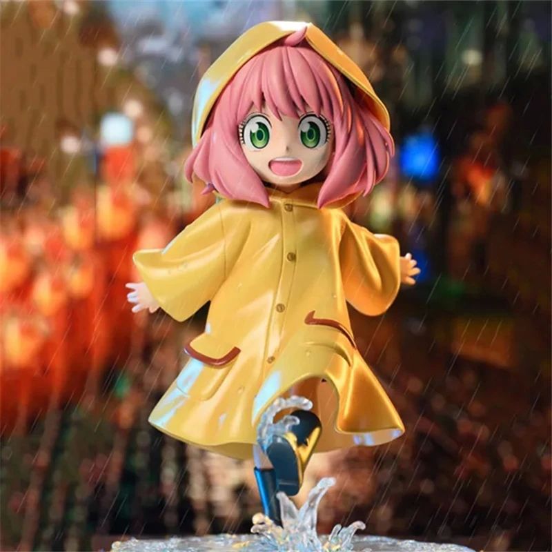 12.5CM Anime Spy × Family Anya Forger Action Figure Raincoa