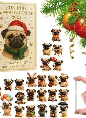 Christmas Advent Calendar Retriever Dog Design 24-Day Countd