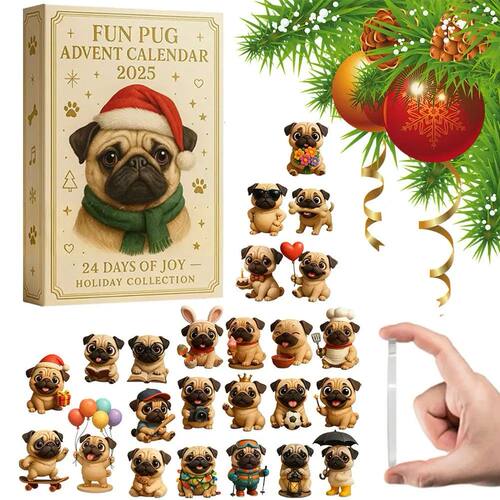 Christmas Advent Calendar Retriever Dog Design 24-Day Countd