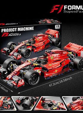 F1 RC Race Cars Building Sets MOC Remote Control Building Bl