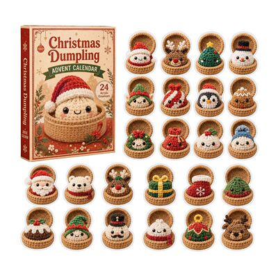 Christmas Dumpling Crochet Style Advent Calendar 24 Days Cou