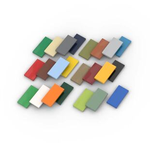 20pcs DIY Building Blocks Figures Bricks Smooth 2x4 Educatio