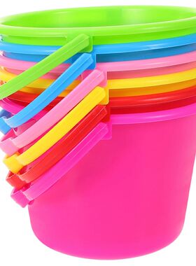 6Pc Children Beach Bucket Sand Toys Portable Outdoor Playing