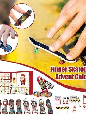 Finger Skateboard Advent Calendar 24 Days Christmas Countdow