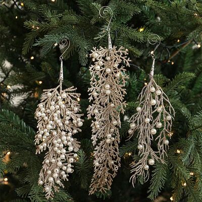Artificial Branches Christmas Glitter DIY Handmade Simulated