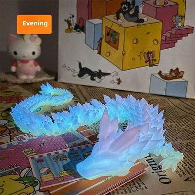 3D Printed Garage Kit Luminous Dragon Gradient Crystal Drago