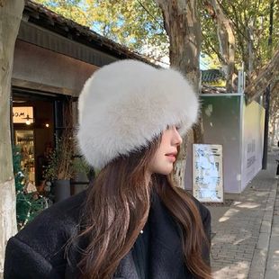 Women Fur Korean Bucket Fluffy version Hat Fashion Winter