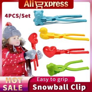 Clip Heart Snowflake 4Pcs Shape Maker Duck Ton Snowball