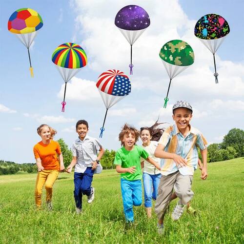 Hand Throw Parachute Army Man Flying Toys for Kids Tangle Fr