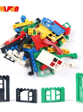 102pcs Door Window Brick DIY House Building Blocks Bricks To