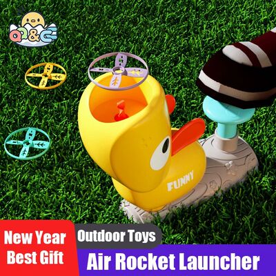 Air Rocket Launcher Outdoor Toy Soaring Rocket Flying Disc S