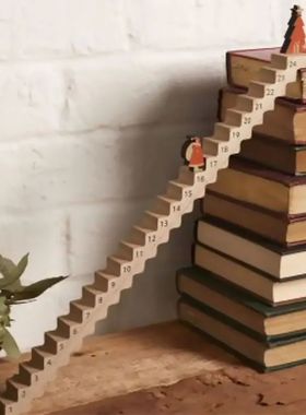 Creative Wooden Christmas Advent Calendar Santa Claus Climbi