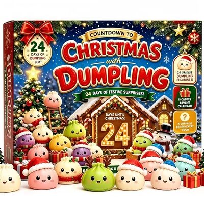 Christmas Dumpling Squishy Advent Calendar 24 Days Countdown