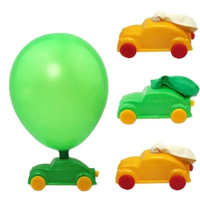 DIY Balloon Car Funny Toys Kid Science Experiment Educationa
