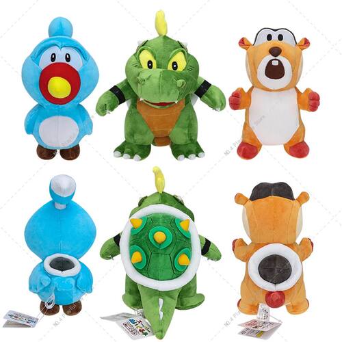 New Super Mario Plush Toy Green Bowser Son Skedaddler Blewbi
