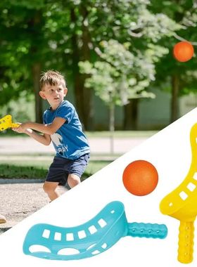 Scoop Ball Set Funny Toss Catch Game Colorful Outdoor Sports