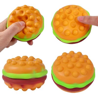 New Hamburger Popit Squishy Fidget Toy Press Bubble Decompre