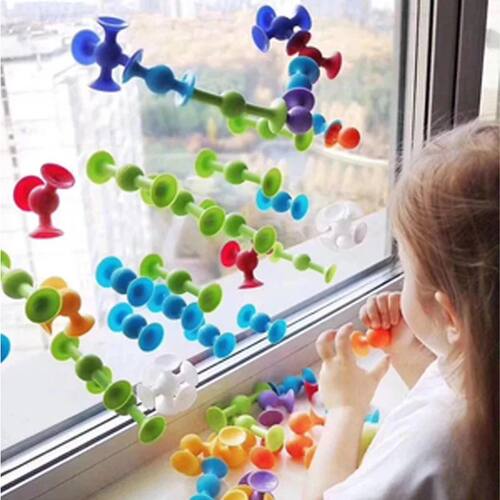 Suction Cup Toy Soft Throw Darts Set,Building Blocks Pop Suc