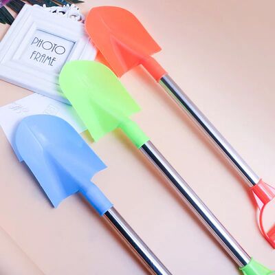 Children Beach Shovel 56cm Stainless Steel Pointed Shovel To