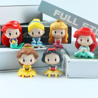 6pcs/set Cute Fairy Tale Princess Snow White Cinderella Bell