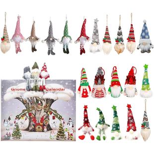 Christmas Gnome Holidays Advent Calendar Gnome Dolls with Gn