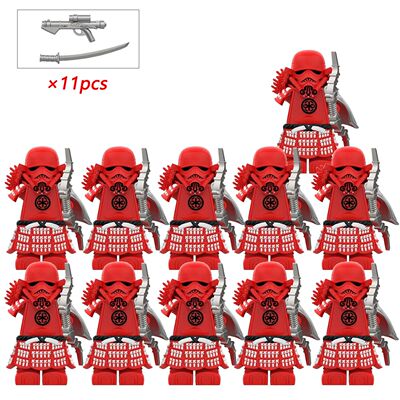 Samurai Trooper Building Block Minifigure 11Pcs Safe Non-Tox