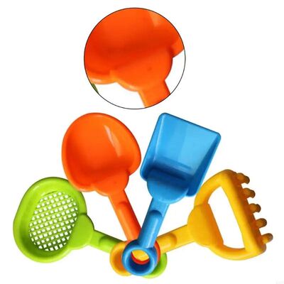 4XFE 4PCS Lightweight Children Play Sand Toy Include Rake Sh