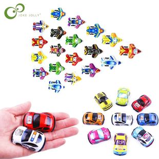 Pull Toy Cartoon Plane Cars Back Plastic Cute Toys lot 20pcs
