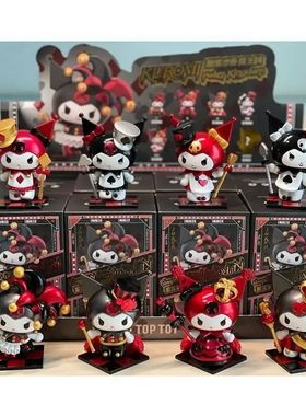 New Sanrio Blind Box Kawaii Kuromi Figures Toys Poker Kingdo
