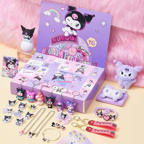 Kuromi Cartoon Anime Christmas Calendar Blind Box Periphery